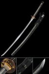 Handcrafted Japanese Samurai Sword T10 Steel Clay Tempered With Hand-sharpened Blade