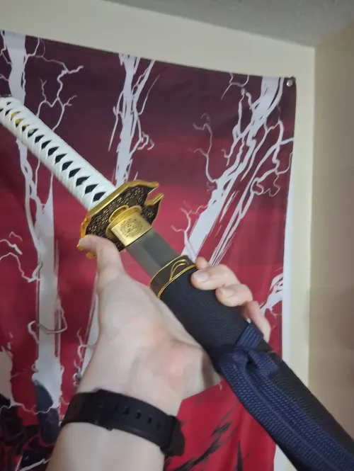 Yamato Sword - Devil May Cry Vergil Katana T10 Steel Clay Tempered Real Hamon