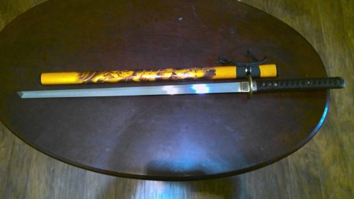 Handmade Chokuto Ninjato Straight Sword Melaleuca Steel