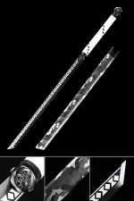 Handmade Japanese Ninjato Sword High Manganese Steel With Black Blade