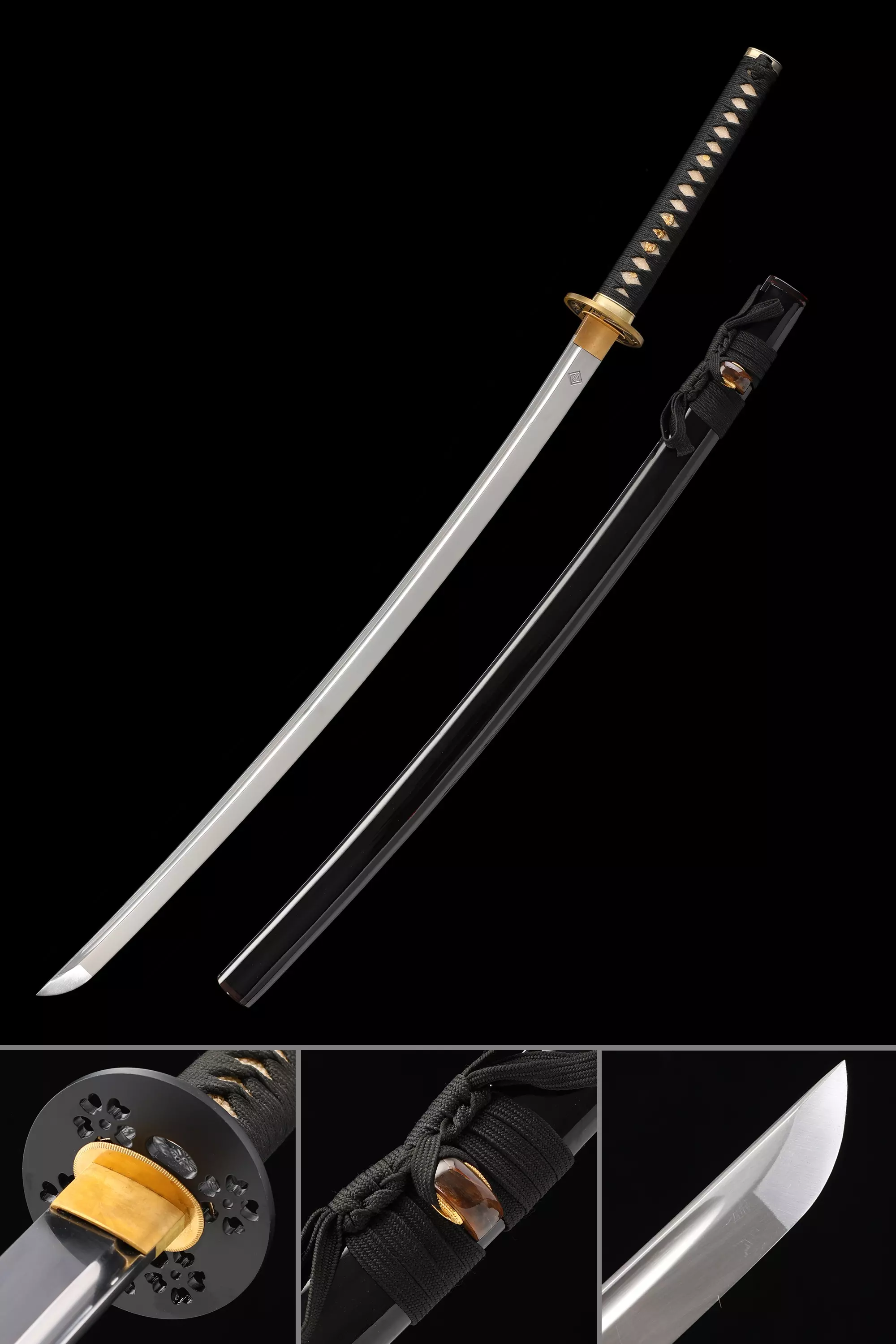 Black Katana | Tk Classic Series (影の戦士) High-standard Black Katana ...