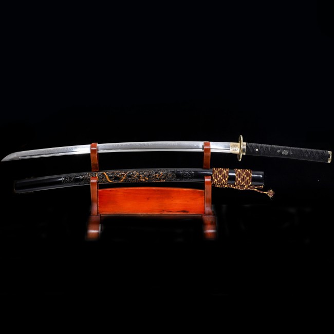 Katana Hiroshima (T10 Acciaio e Hamon HITATSURA originale