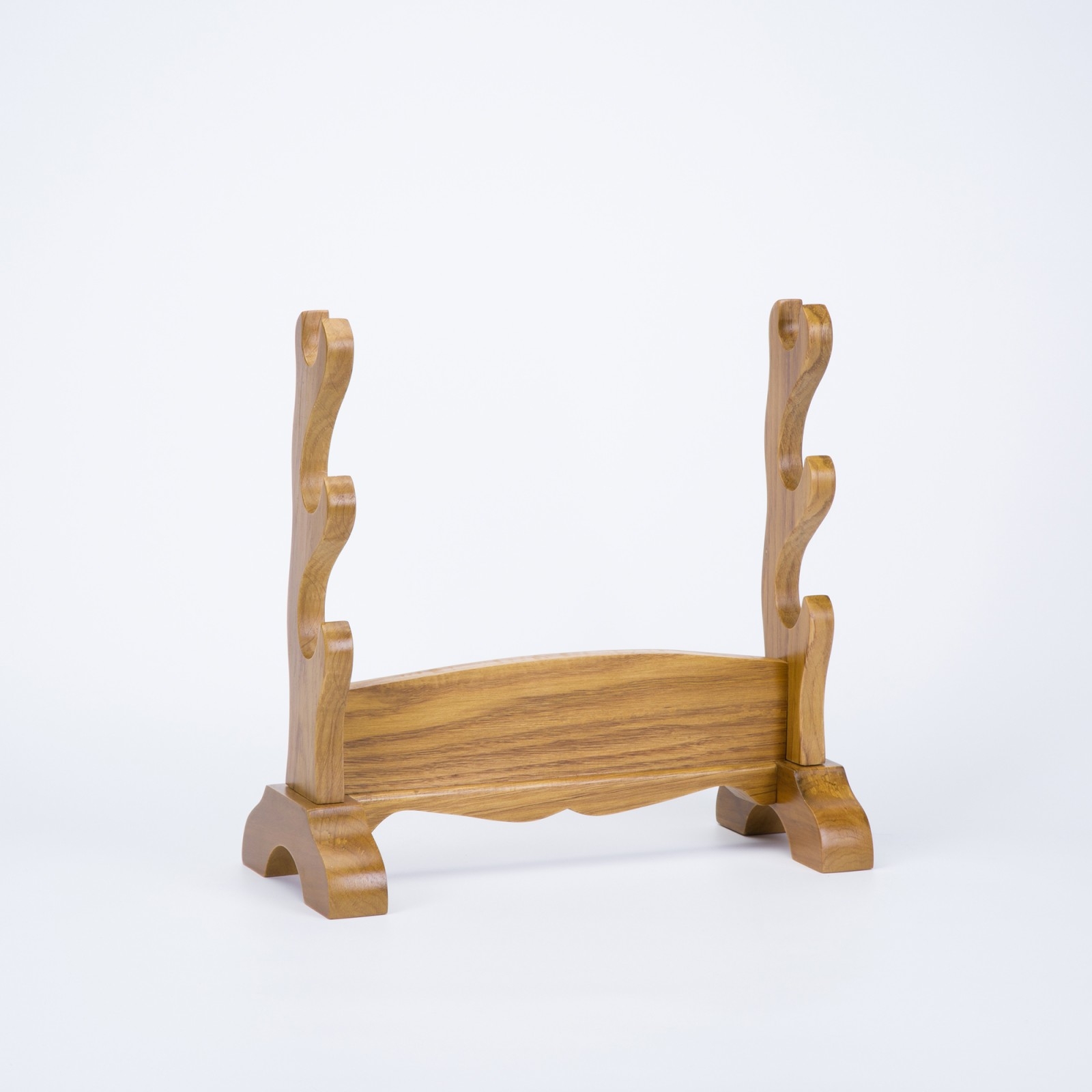 Supporto Espositivo In Legno Per Katana, Wakizashi E Tanto - Base Da Tavolo 34x9 Cm, Altezza 17,5 Cm - Proteggi E Mostra La Tua Spada
