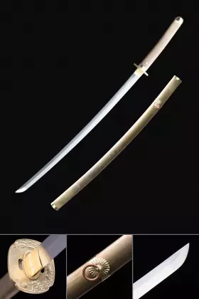 Katana De Hoja Roja  Espada Samurái Japonesa Hecha A Mano Con Hoja Roja  Carmesí - TrueKatana