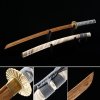 Handmade Japanese Wooden Unsharp Katana Sword With White Scabbard