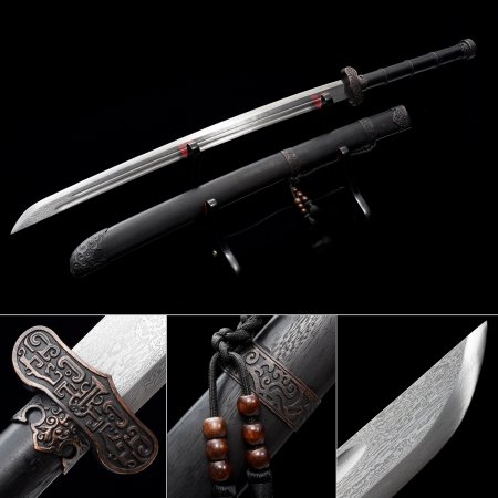 Handmade Chinese Dao Sword Damascus Steel