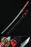 Extra Long Japanese Katana, Handmade Japanese Samurai Swords With Black Scabbard