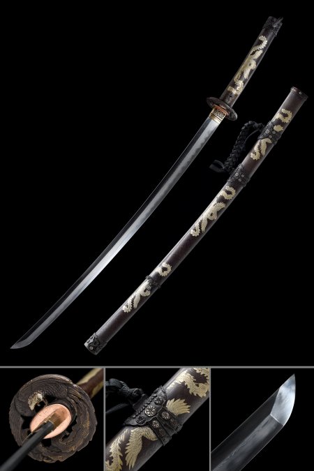 High-performance Japanese Tachi Odachi Sword Pattern With Brown Saya