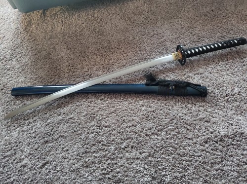 Reverse Blade Katana Sword, Rurouni Kenshin Katana Sword 1000 Layer Folded Steel Full Tang