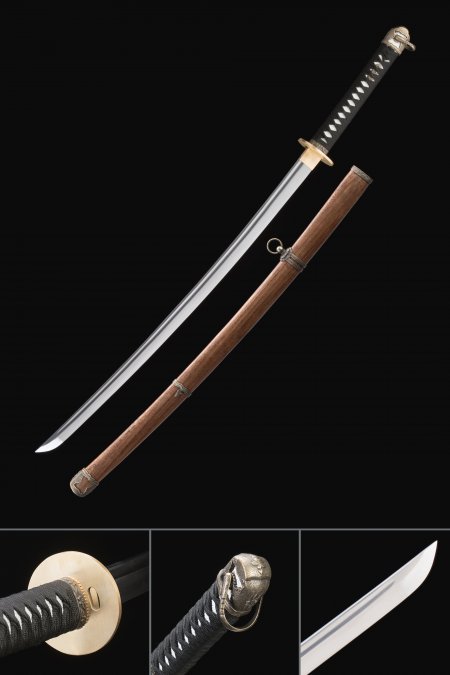 Handmade High Performance Real Japanese Katana Samurai Swords With Rose Wood Scabbard