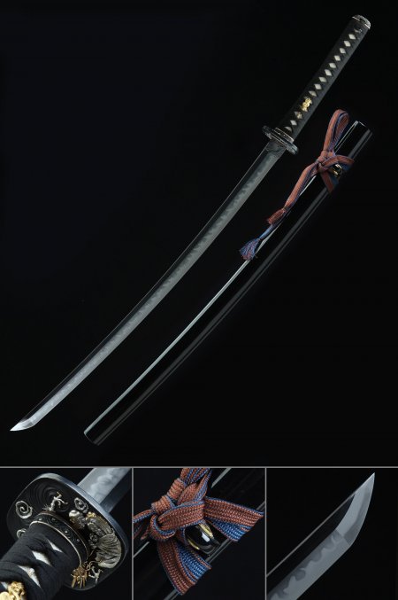 High-performace Japanese Samurai Sword Clay Tempered