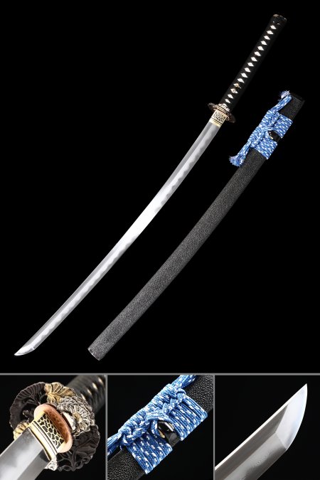 Battle Ready Katana, Authentic Japanese Katana T10 Folded Clay Tempered Steel Tactical Swords