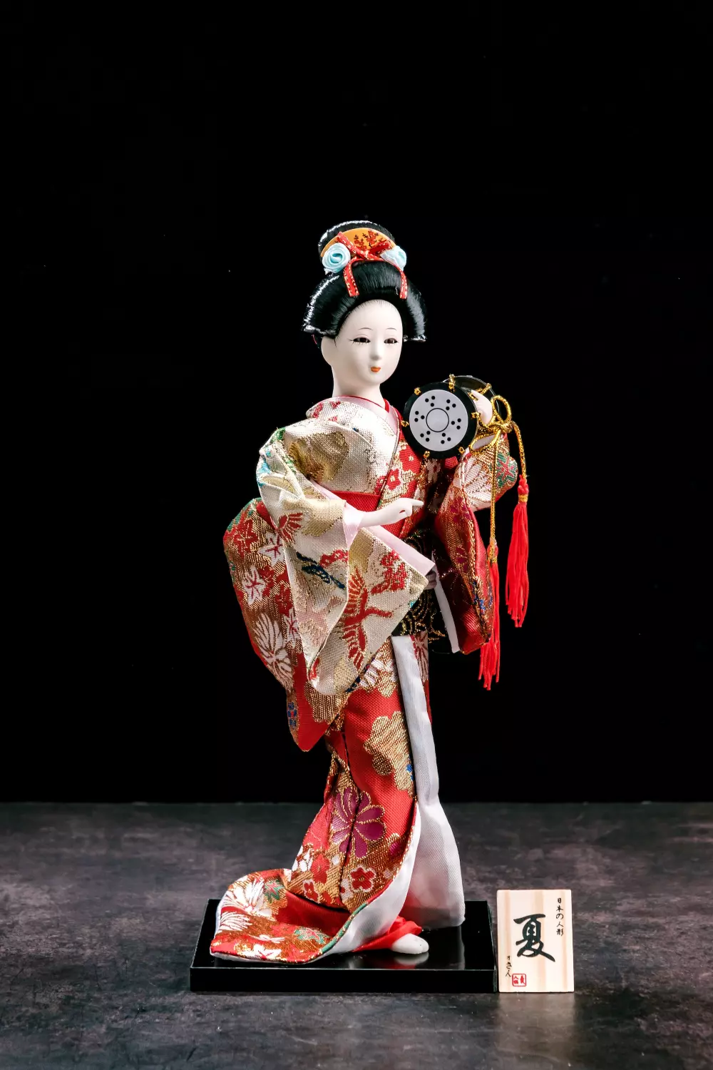 Cute Geisha Doll  Japanese Geisha Porcelain Doll With Beautiful Kimono -  TrueKatana