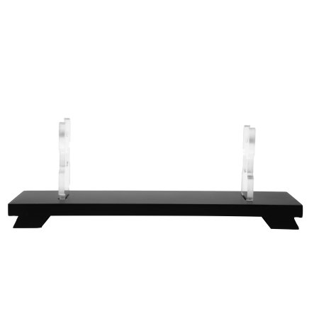 Handmade Acrylic Single-tier Katana Sword Stand With Black Hardwood Base