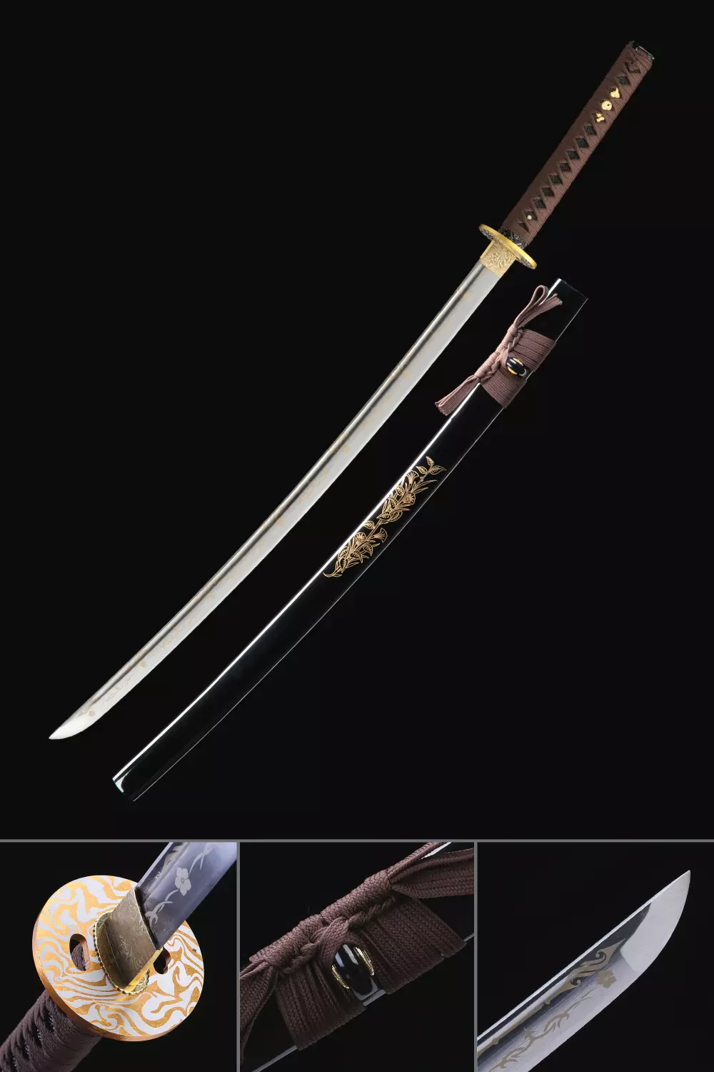 Handmade Japanese Samurai Sword Real KATANA Carbon Steel Full Tang Sharp Blade