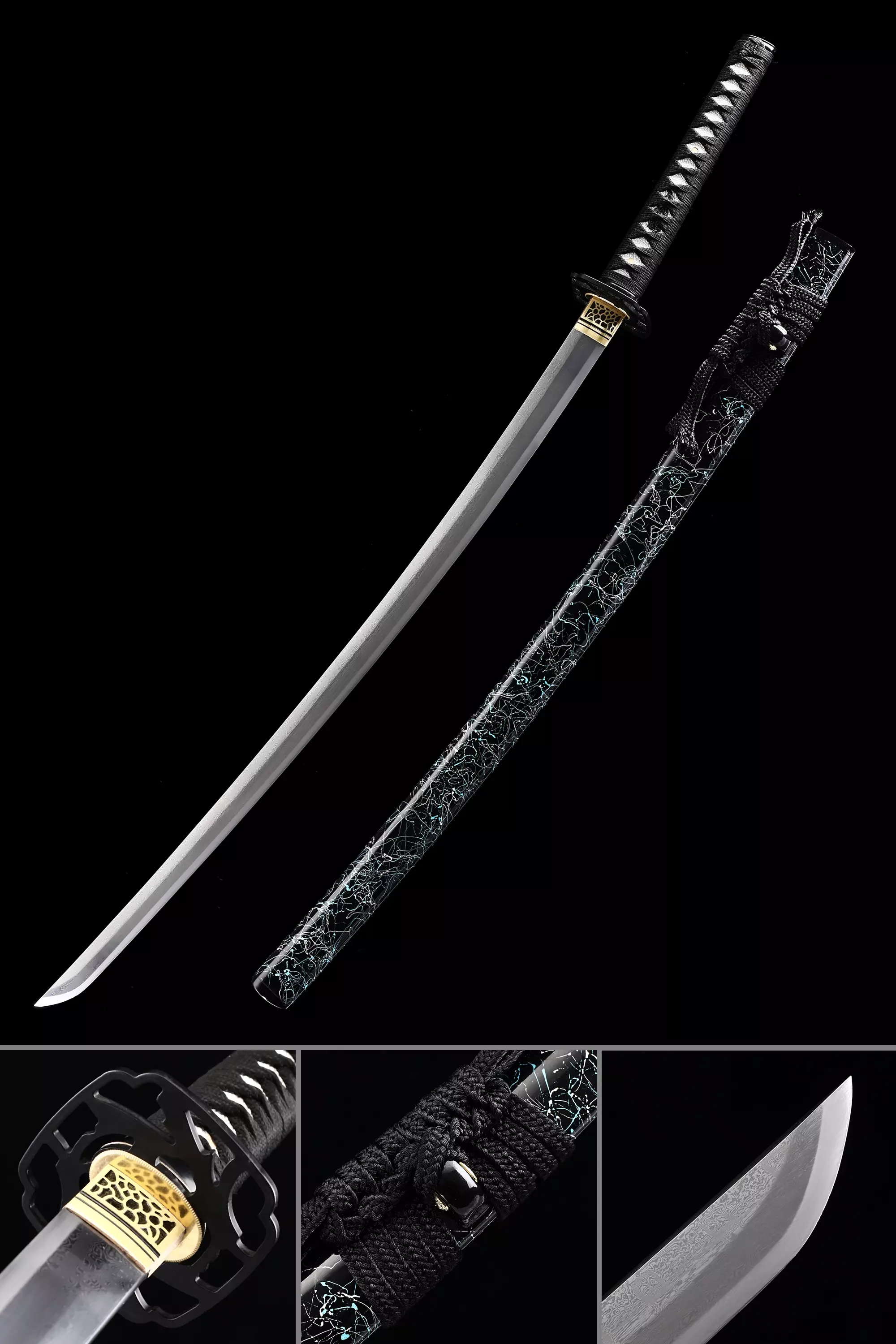 Katana | Authentic Japanese Samurai Sword 1000 Layer Folded Steel With ...