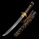 Brown Crod Handle Tanto Swords