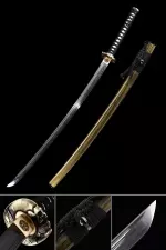 Handmade Japanese Samurai Sword T10 Carbon Steel Real Hamon
