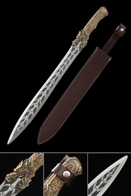 Handmade Fantasy Sword With Dragon Handle