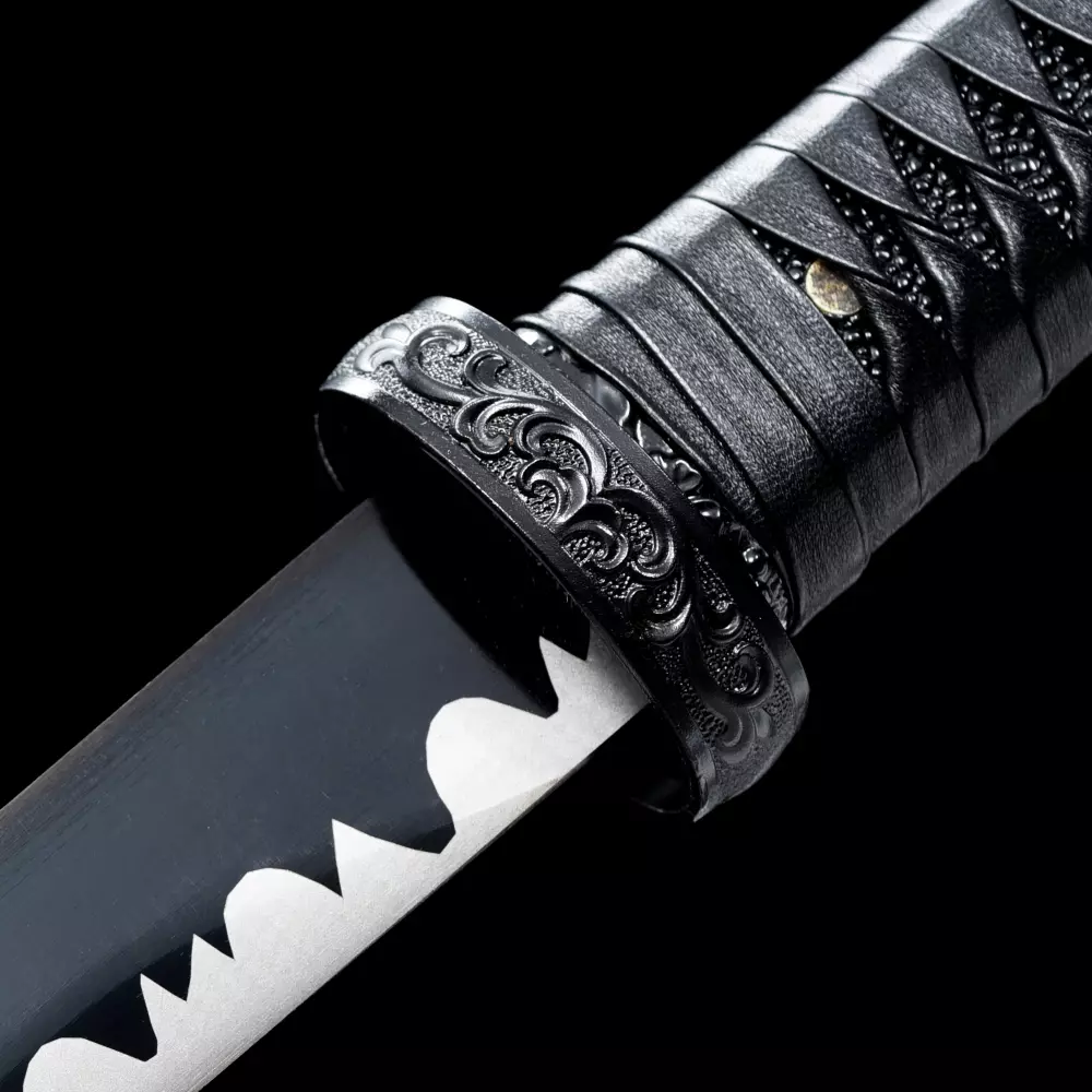 Black Ninja Sword | Handmade Chokuto Ninjato Sword High Manganese