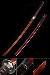 Handmade Japanese Samurai Sword 1060 Carbon Steel With Red Blade