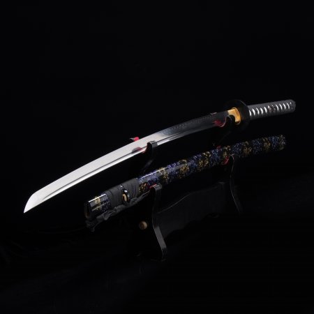 Handmade Japanese Samurai Sword T10 Folded Clay Tempered Steel Real Hamon