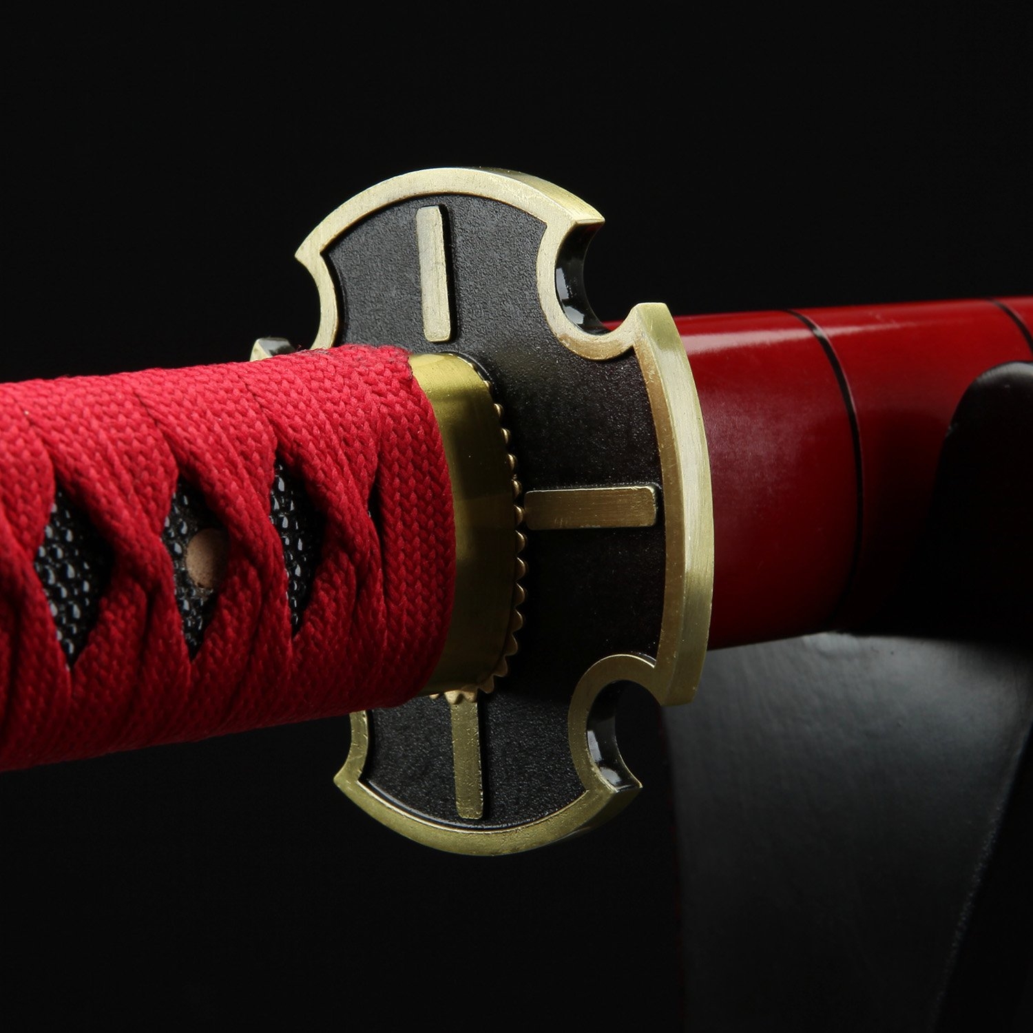 One Piece Swords Roronoa Zoro Enma 1045 Carbon Steel Black Red Blade Real  Japanese Warrior Katanas Handmade Full Tang