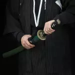 Black Cord Handle Wakizashi