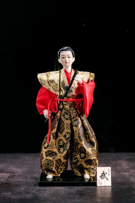 Traditional Japanese Samurai Doll-art Dolls For Collection & Ornaments