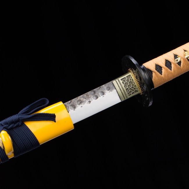 Yellow Katana | Handmade Japanese Katana Sword High Manganese