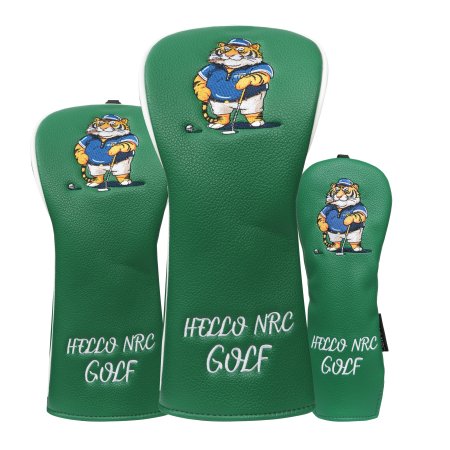 Tiger Golf Wood Headcovers Set - Green