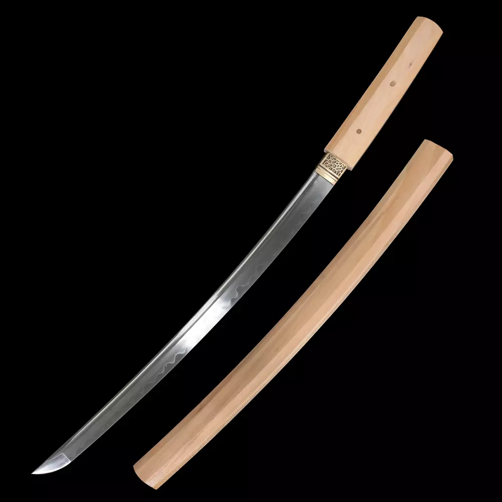 Wakizashi | T10 Carbon Steel Shirasaya Wakizashi with Natural