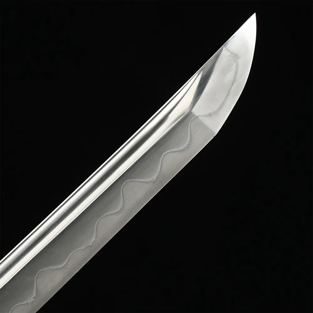Authentic Katana | Manganese Steel Katana with Hamon in Teal Ito