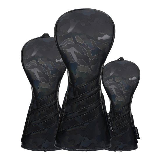 Laser Camo Golf Wood Headcovers Set - Green