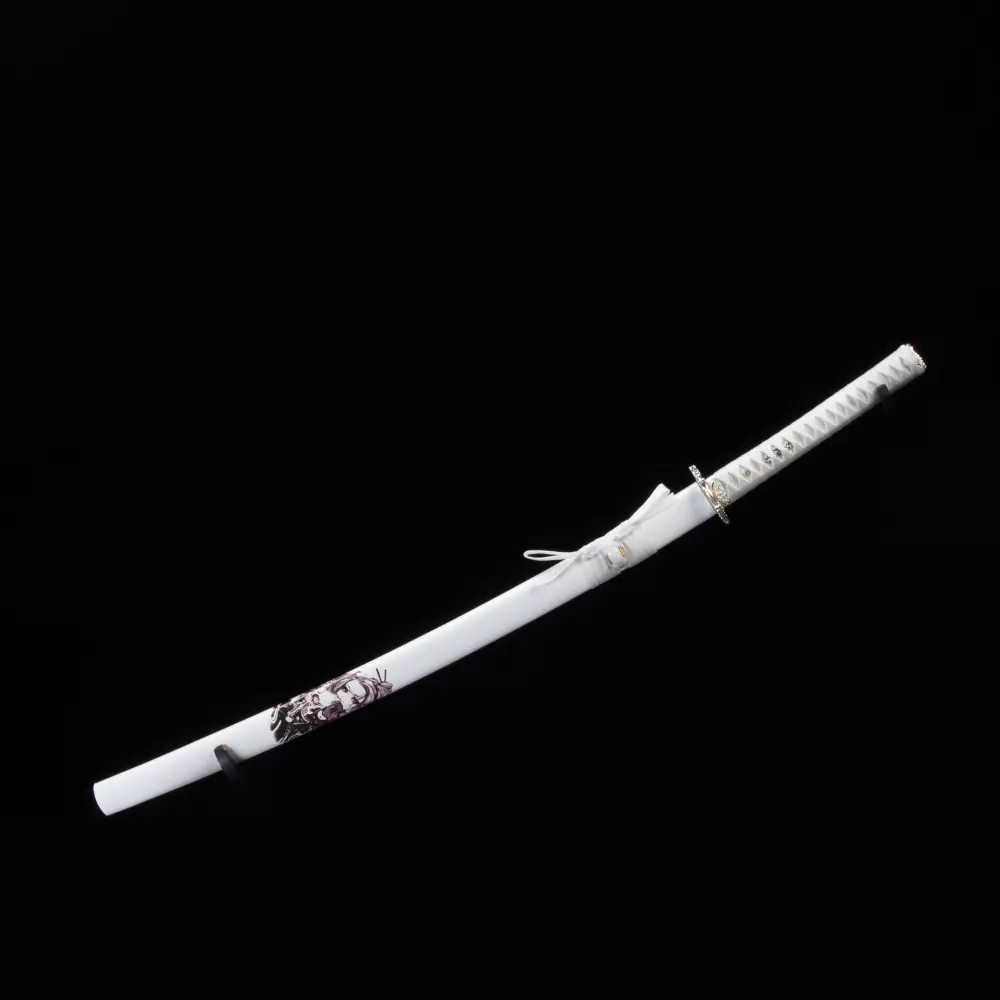 White Katana | White Katana, Handmade Japanese Katana Sword T10