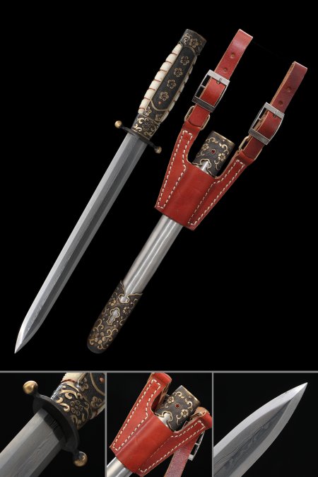 Handmade Zhongzheng Short Sword Dagger Pattern Steel