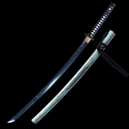 Handmade Full Tang Katana Sword 1095 Carbon Steel With Blue Blade