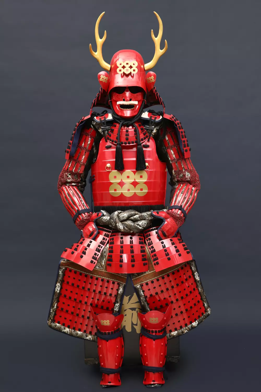 Seks Sind Akademi Handmade Red Japanese Samurai Armor For Yukimura Sanada With Deer Antlers,  Life Size Samurai Yoroi - TrueKatana