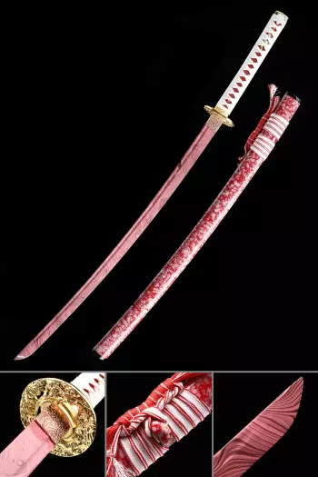 White Blade Katana | Handmade Japanese Katana Sword With White