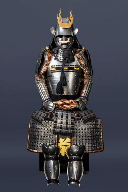 Handmade Tokugawa Clan Japanese Samurai Armor, Life Size Yoroi