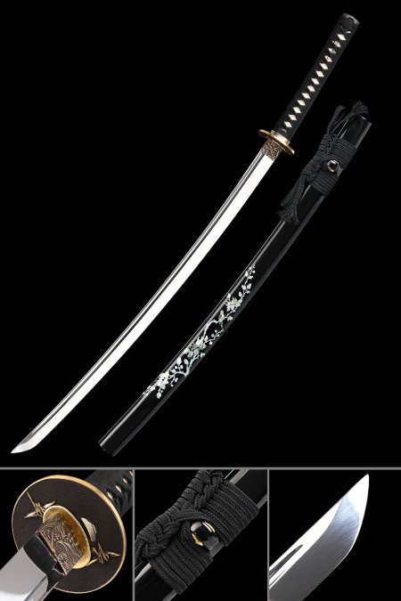 Handmade Japanese Katana Sword 1095 Carbon Steel With Hand-sharpened Blade