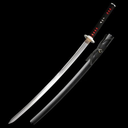 Handcrafted Full Tang Katana Sword 1095 Carbon Steel With Black Scabbard