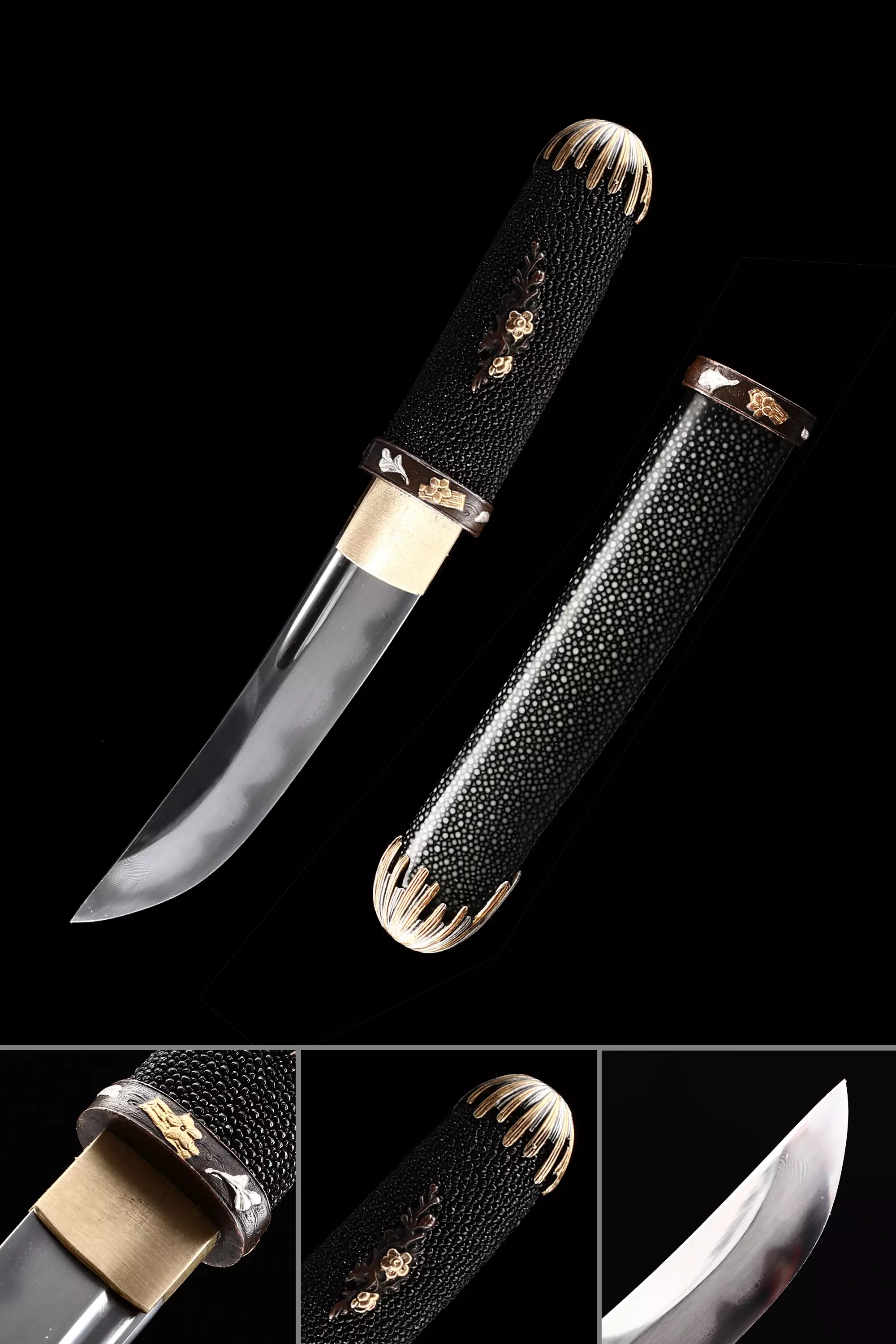 Modern Tanto | Handmade Japanese Short Tanto Sword Damascus Steel ...