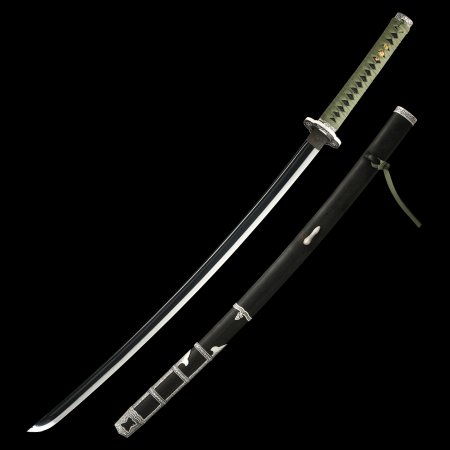 Handcrafted Japanese Samurai Sword 1095 Carbon Steel With Black Blade