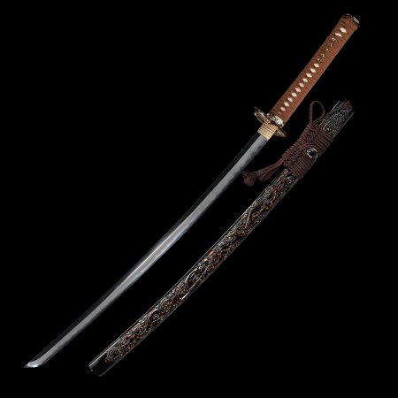 High-performance Handmade Katana Sword Damascus Steel With Clay Tempered Blade