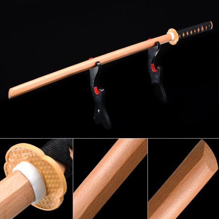 Handmade Natural Wooden Kendo Stick Bokken Iaido Practice Daito Sparring Training Katana Swords