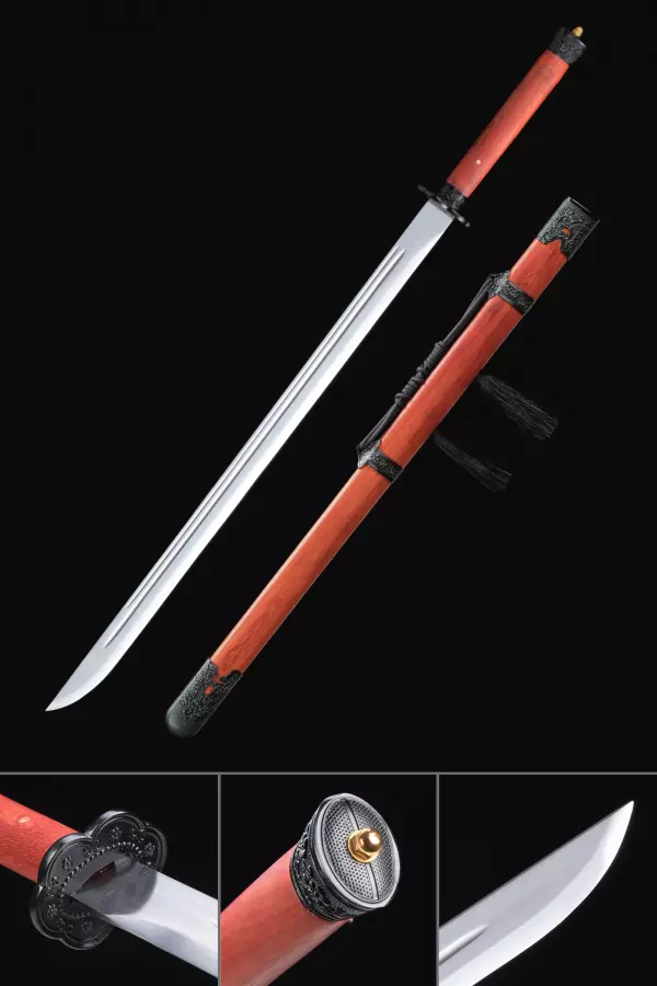 Handmade High Manganese Steel Straight Chinese Brotherhood Of Blade Broadsword