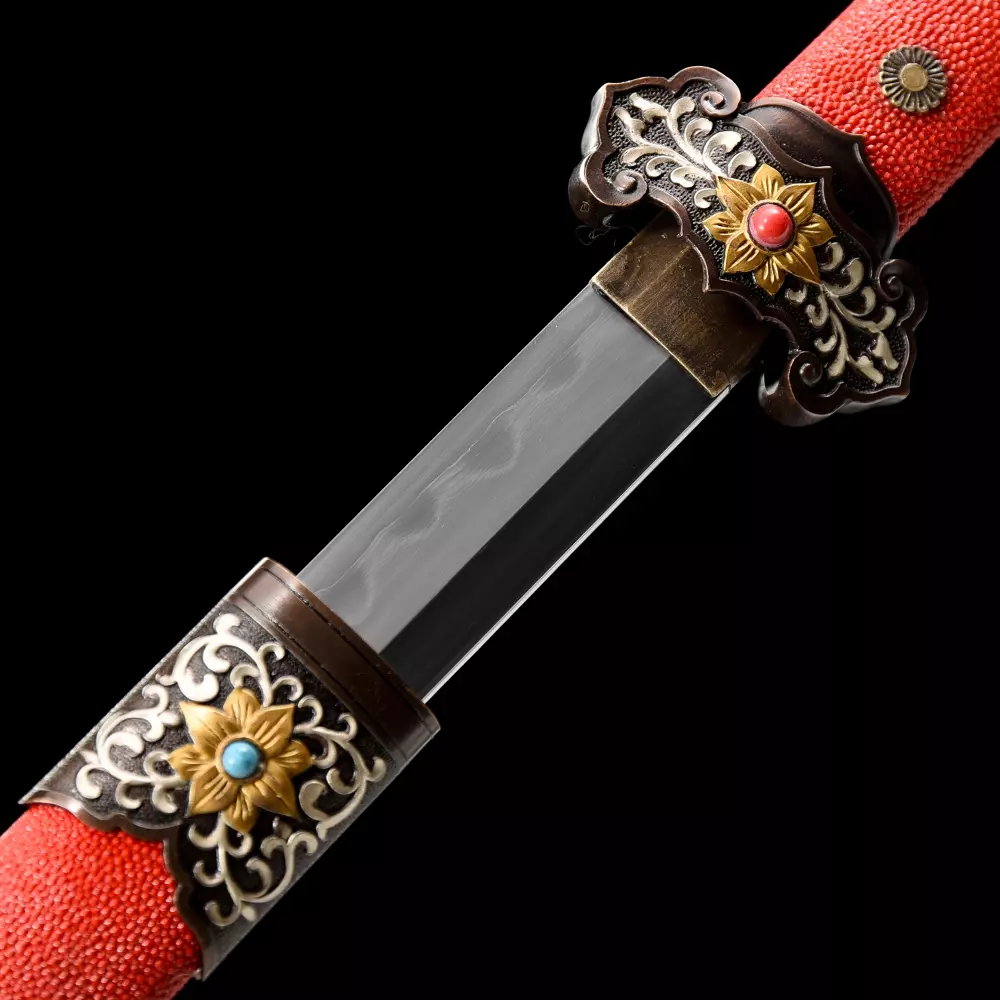 Tang Dao | Handmade Chinese Tang Dao Sword With Red Rayskin