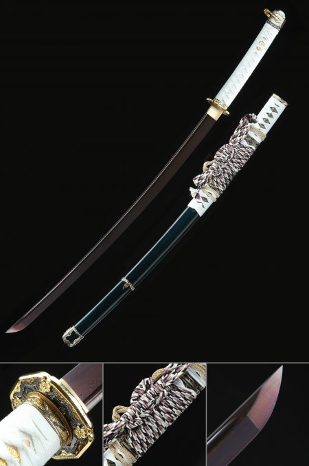 Tachi Sword, Japanese Tachi Odachi Sword 1045 Carbon Steel With Blue Scabbard