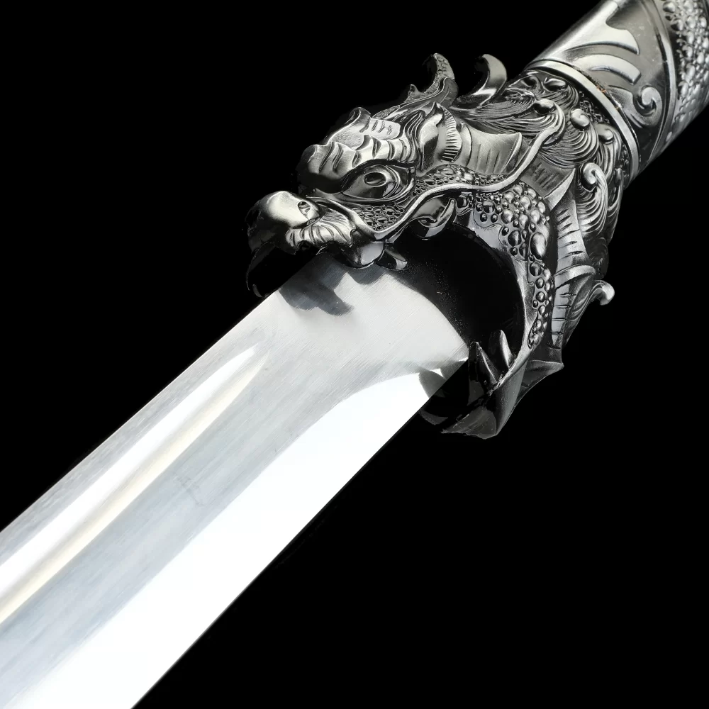 Full Tang 1090 Carbon Steel Fantasy Sword With Dragon Themed